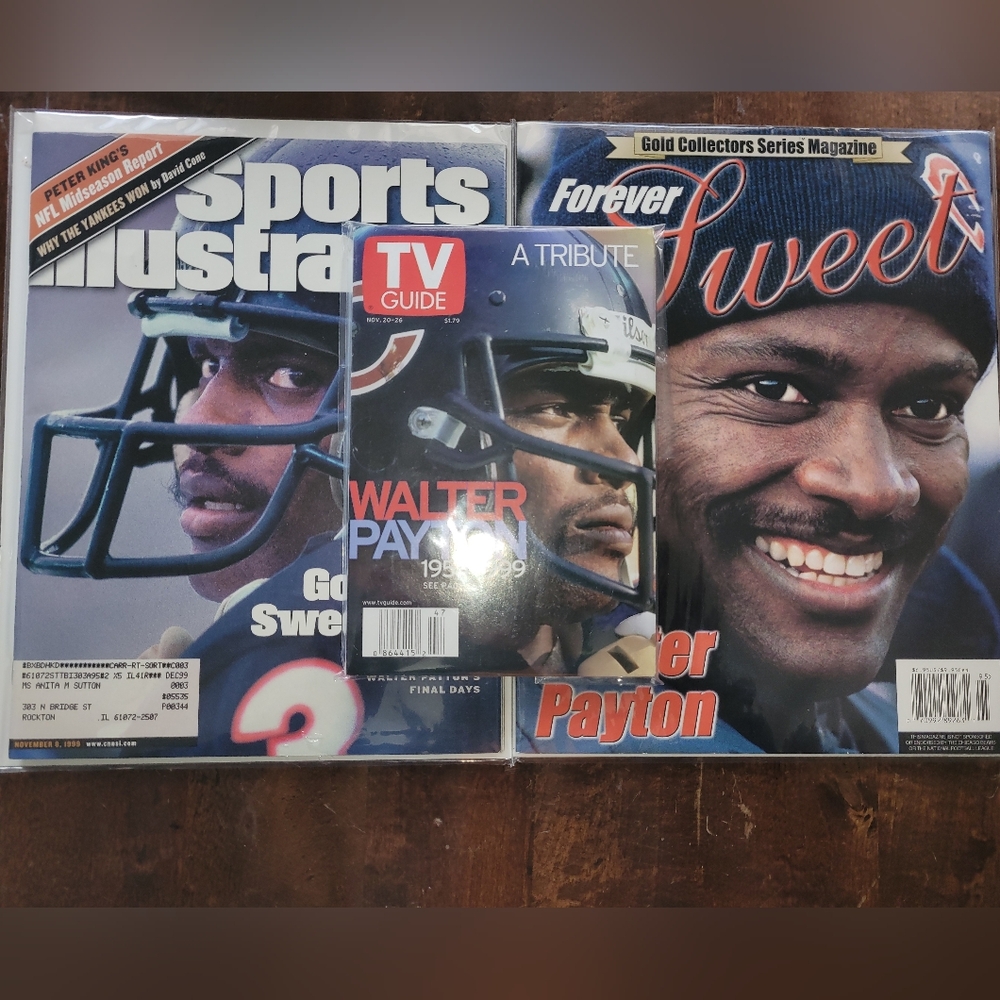3 - Walter Payton Magazines